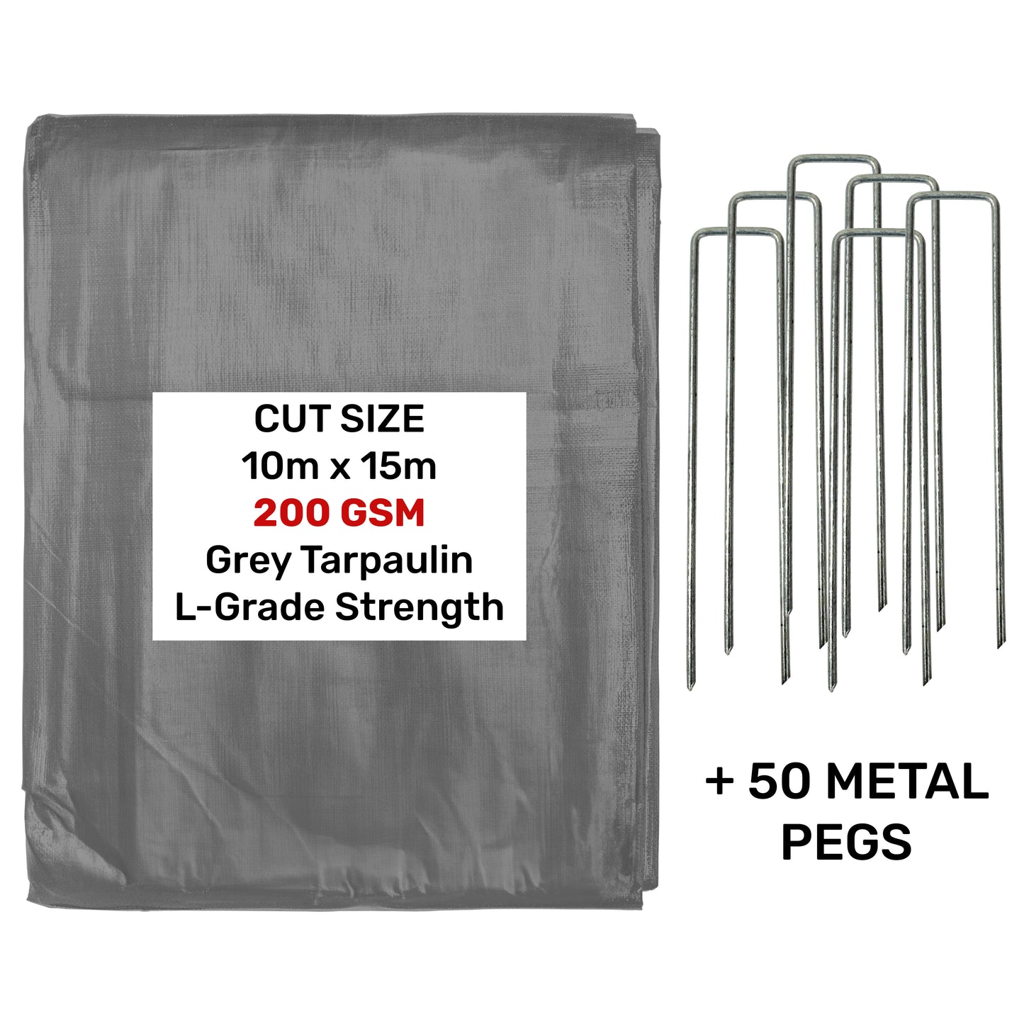 200gsm Grey Pool Groundsheet Tarps