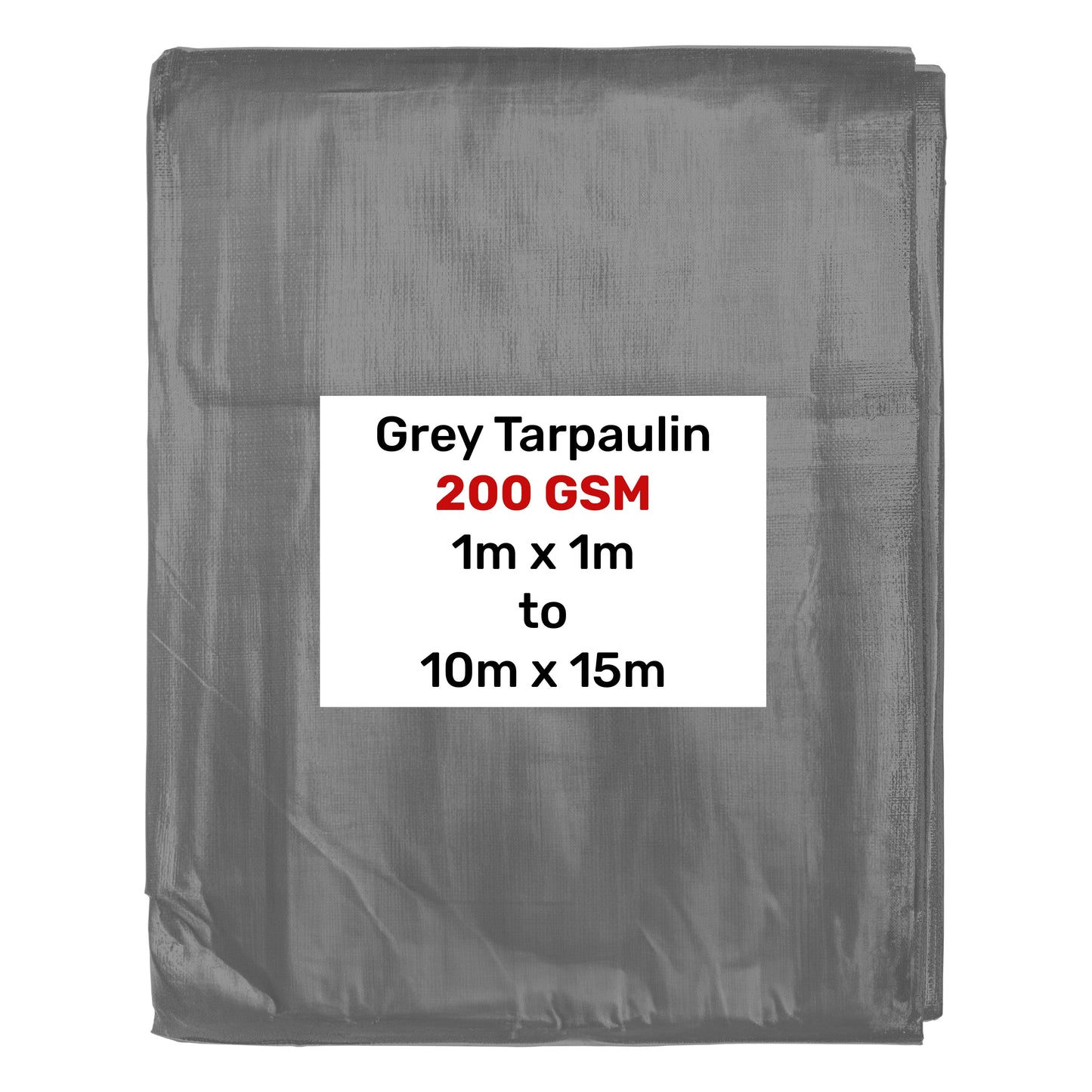 200gsm Heavy-grade Grey Tarpaulins with Bungee Rope