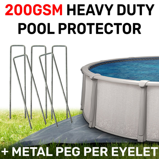 200gsm Grey Pool Groundsheet Tarps