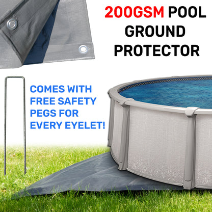 200gsm Grey Pool Groundsheet Tarps