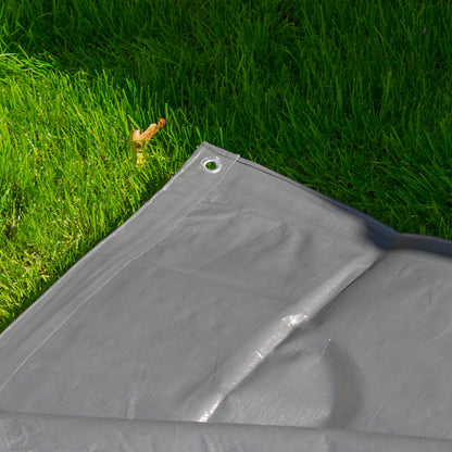 4m x 6m Grey 200gsm Pool Tarp