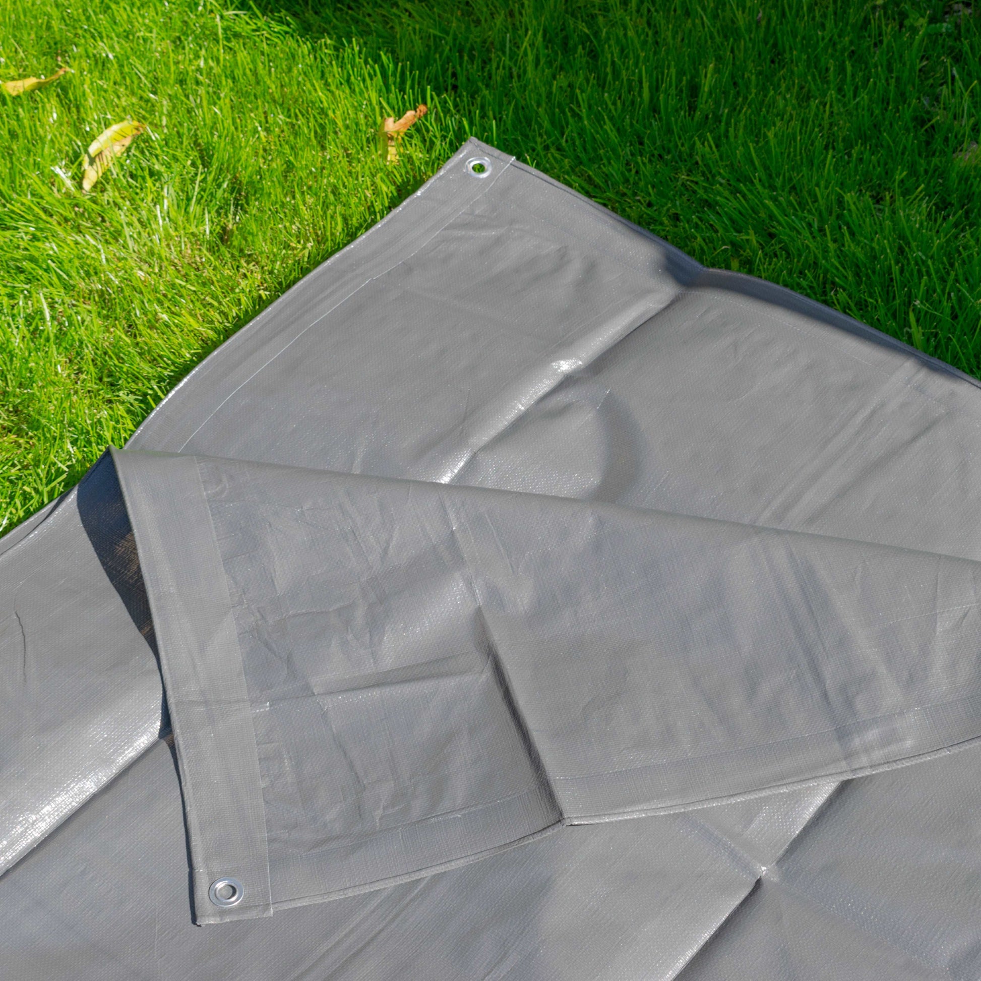 1.5m x 2m Grey 200gsm Pool Tarp