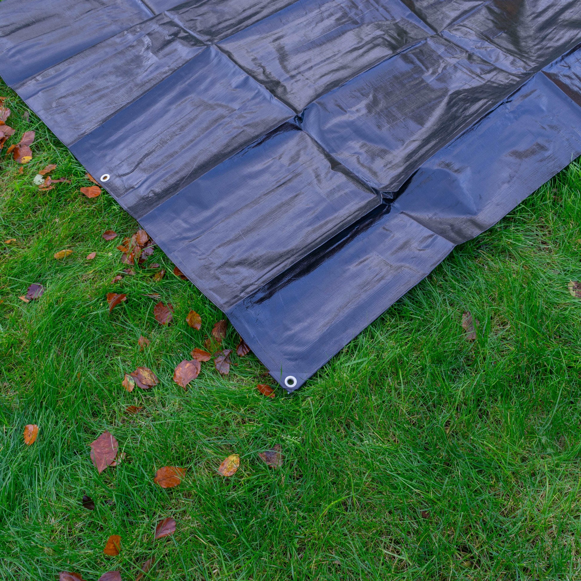 1.5m x 2m Black 250gsm Heavy-grade Tarpaulin