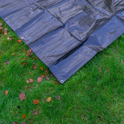 6m x 8m Black 250gsm Heavy-grade Tarpaulin