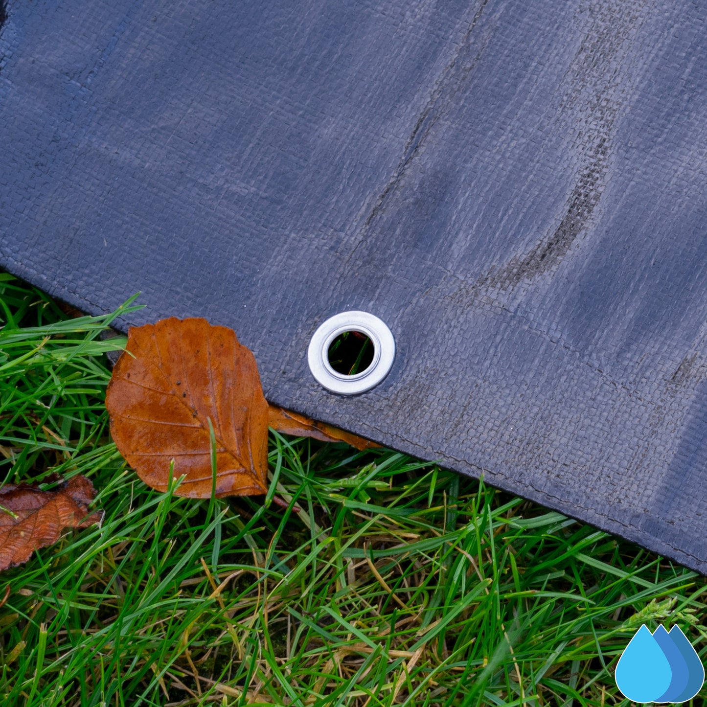 2m x 4m Black & Silver Tarpaulins, L-Grade 250 GSM