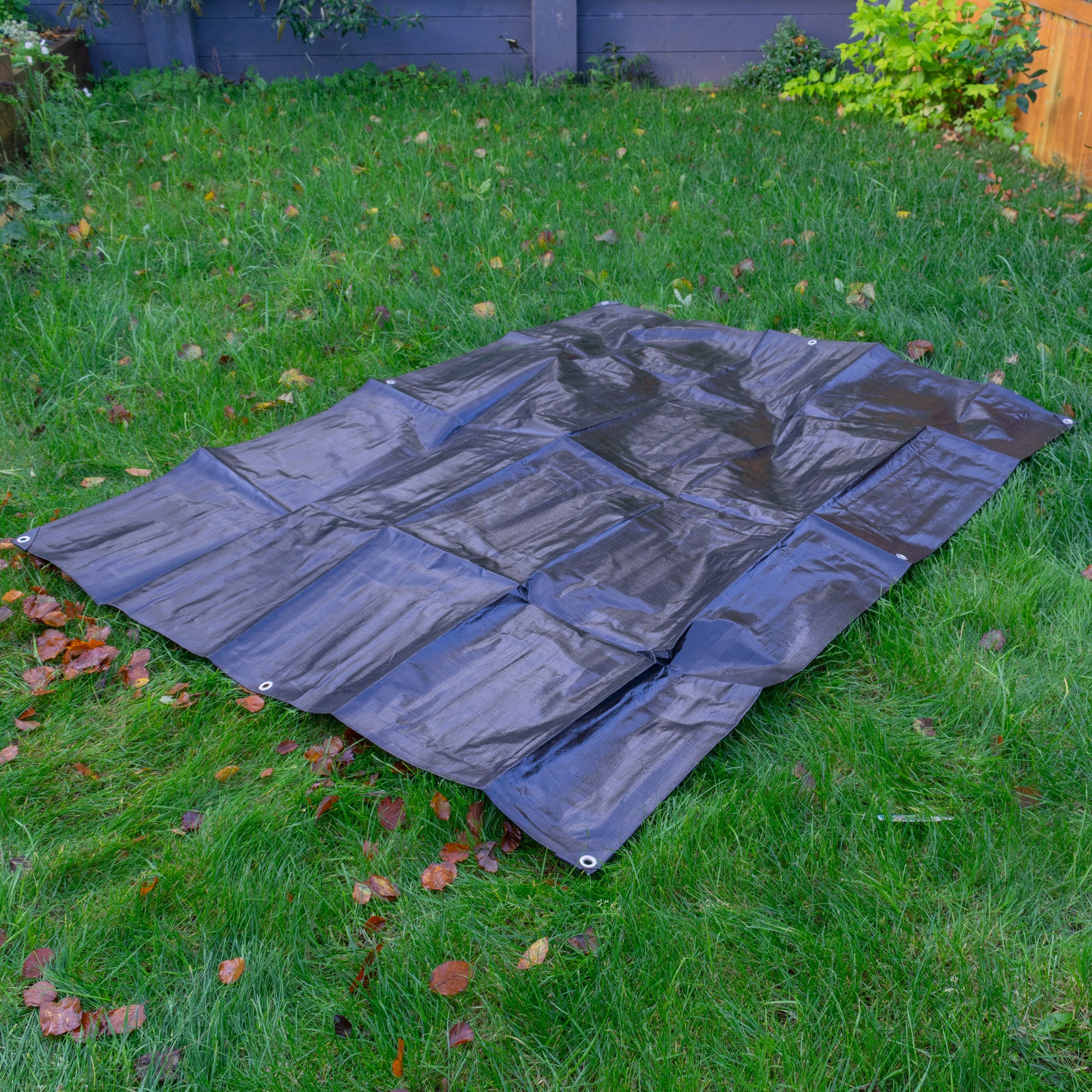 tarp 2m 2m x 2m Black 250gsm Heavy-grade Tarpaulin – Essential Online Traders