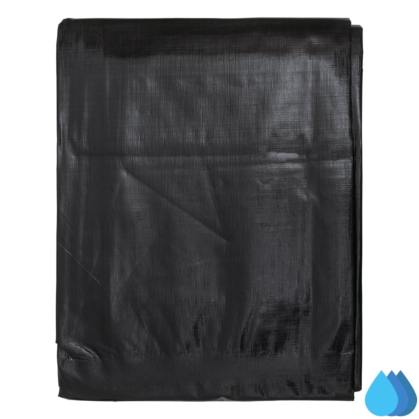 2m x 4m Black & Silver Tarpaulins, L-Grade 250 GSM