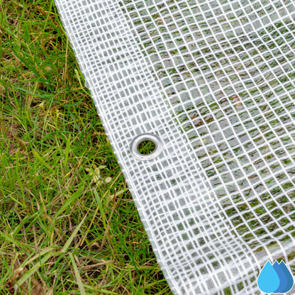 0.65m x 0.65m Clear Monotex 350gsm Supergrade Tarpaulin