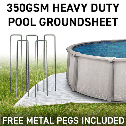 350gsm Clear Pool Groundsheet Tarps