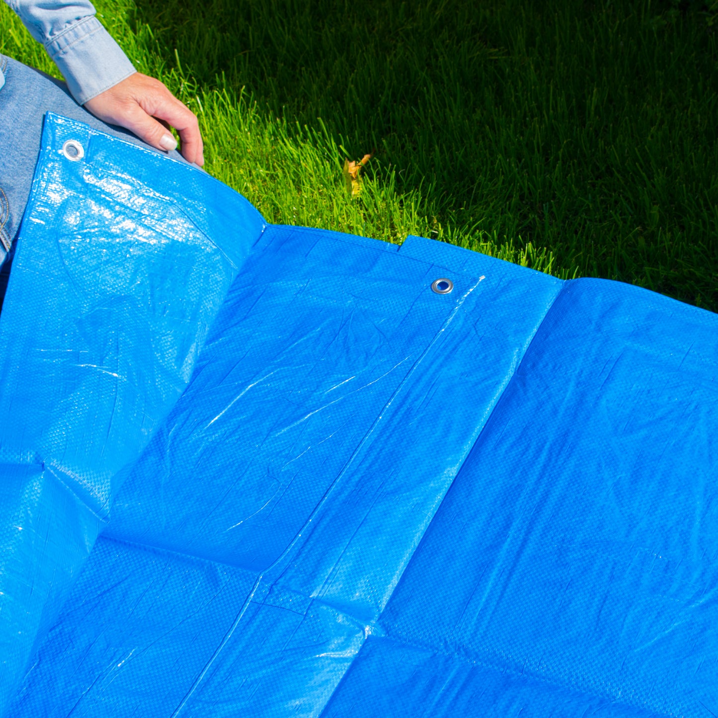 50gsm Lightweight Blue Tarpaulins