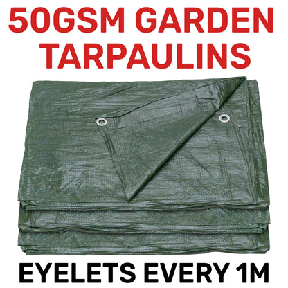 50gsm Lightweight Green Tarpaulins