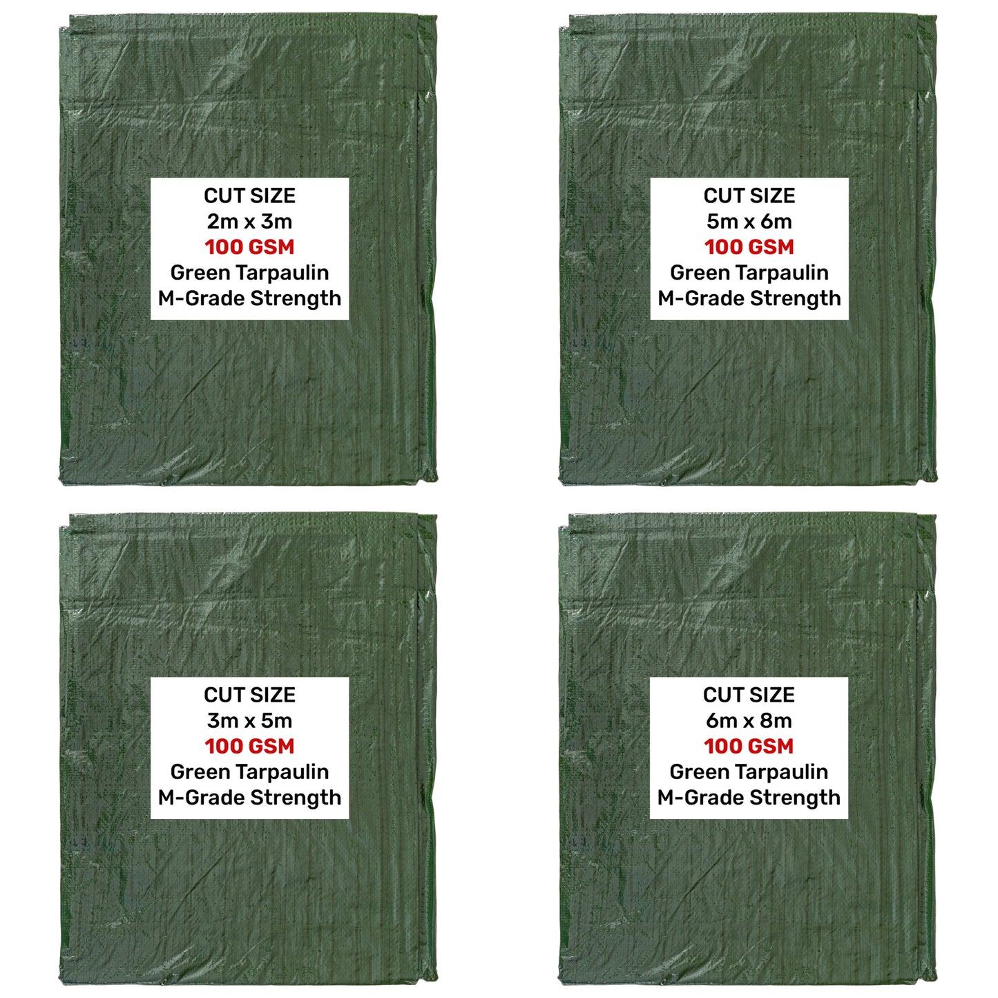 100gsm Green Tarpaulins