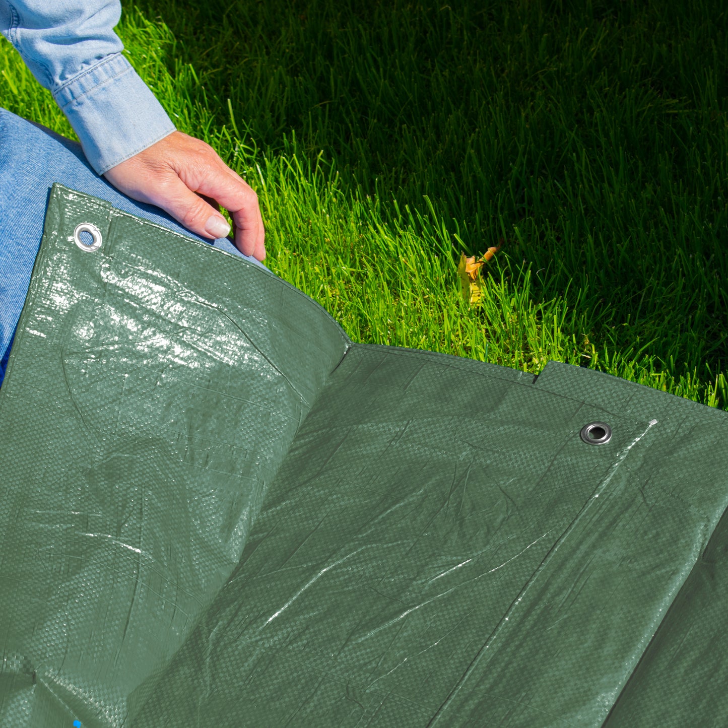 2m x 4m Green 100gsm Tarpaulin