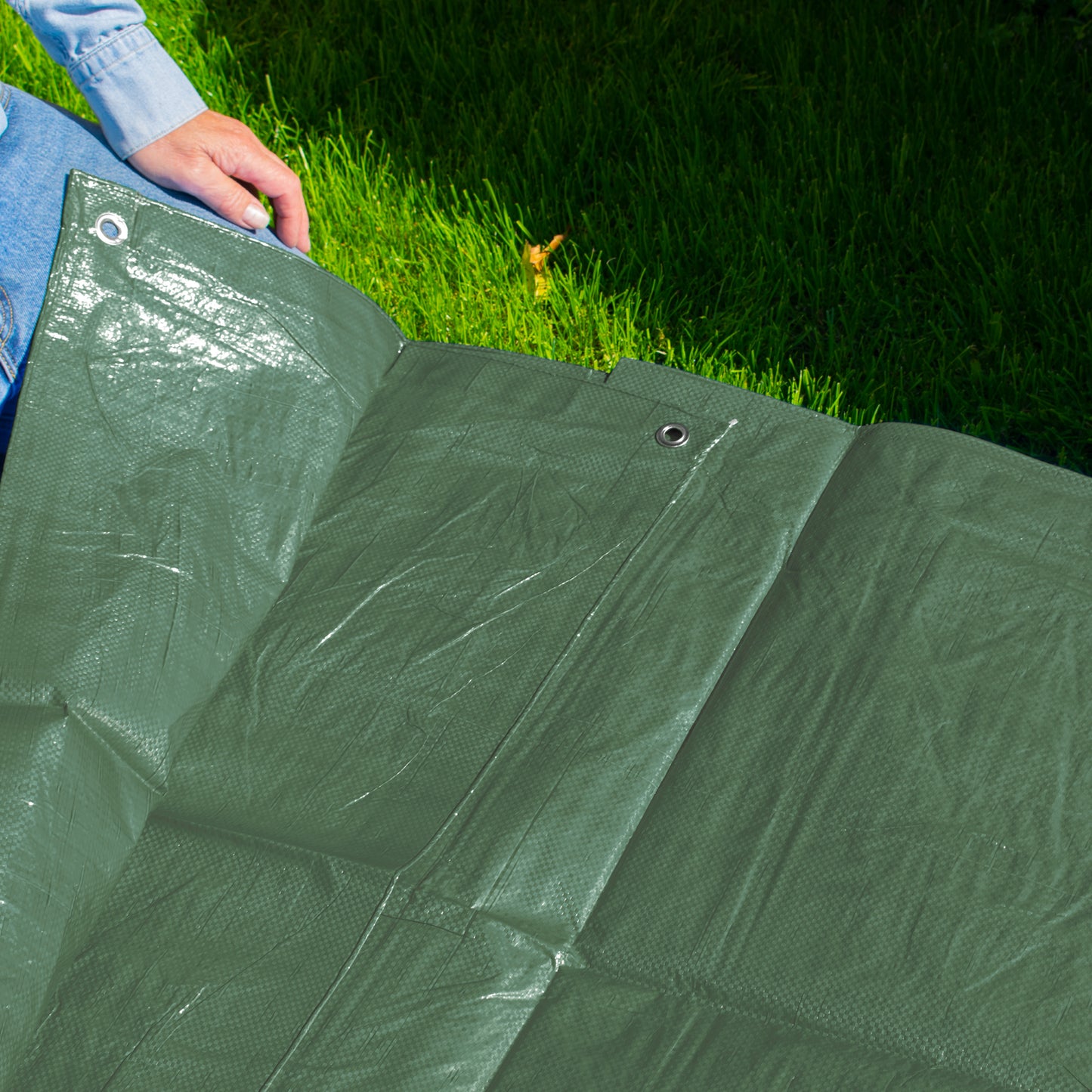 2m x 4m Green 100gsm Tarpaulin