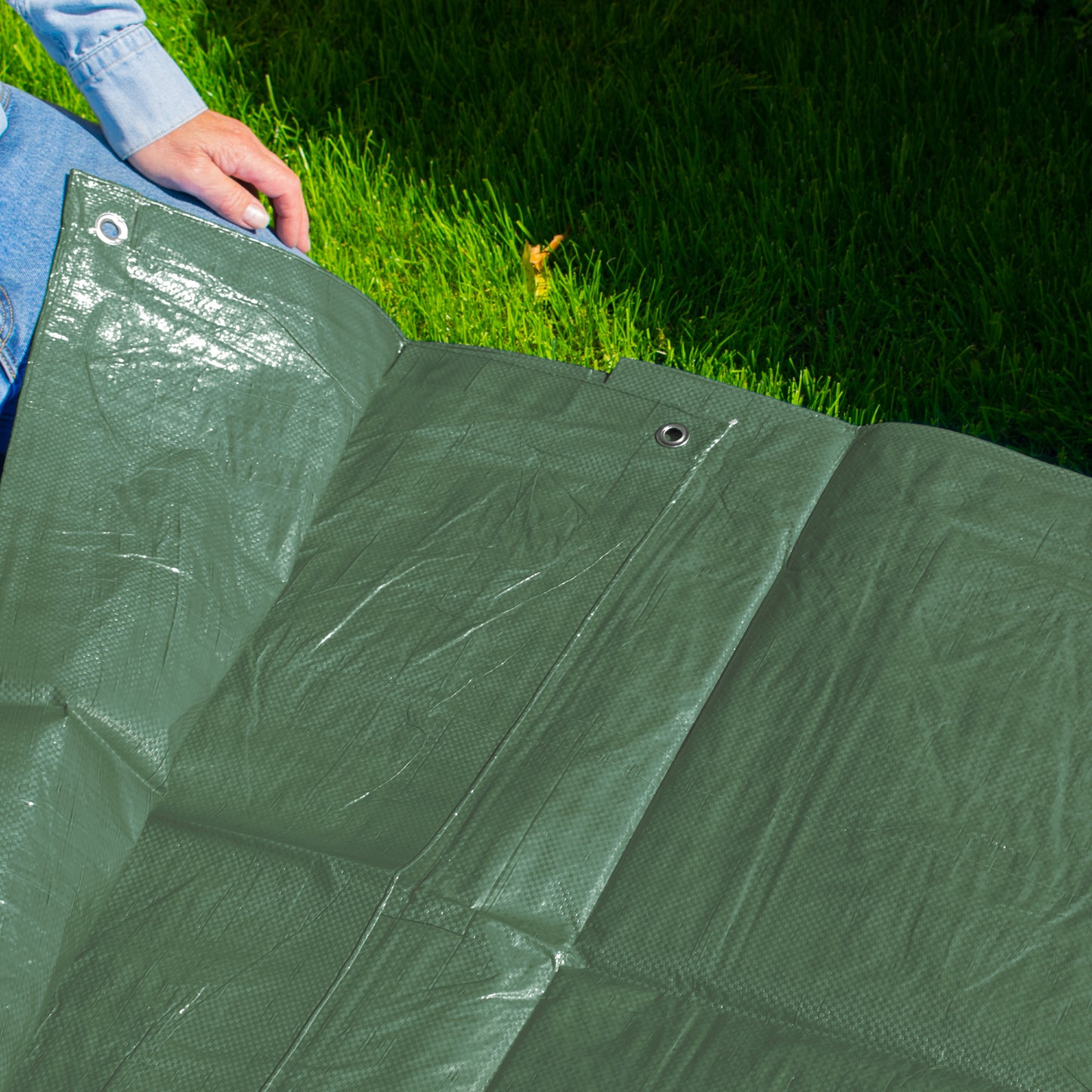 3m x 5m Green 100gsm Tarpaulin