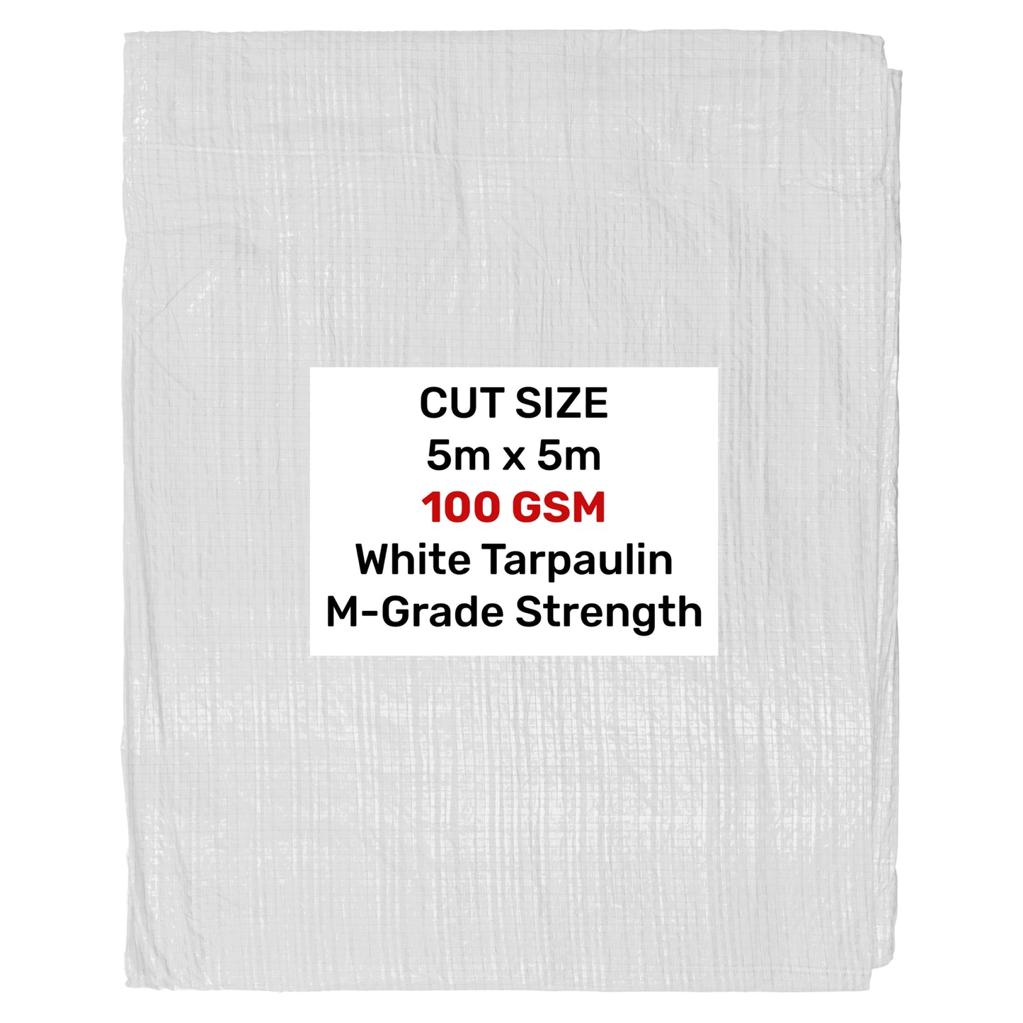 100gsm Pure White Tarpaulins