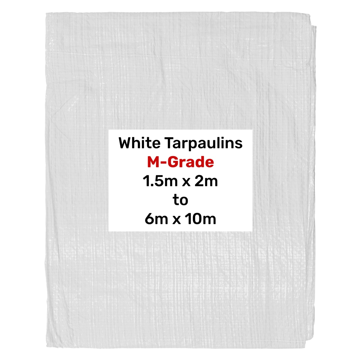 100gsm Pure White Tarpaulins