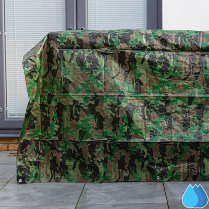 1.5m x 3m Camouflage Tarpaulins, Bradas 90 GSM