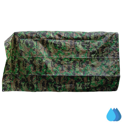 1.5m x 3m Camouflage Tarpaulins, Bradas 90 GSM