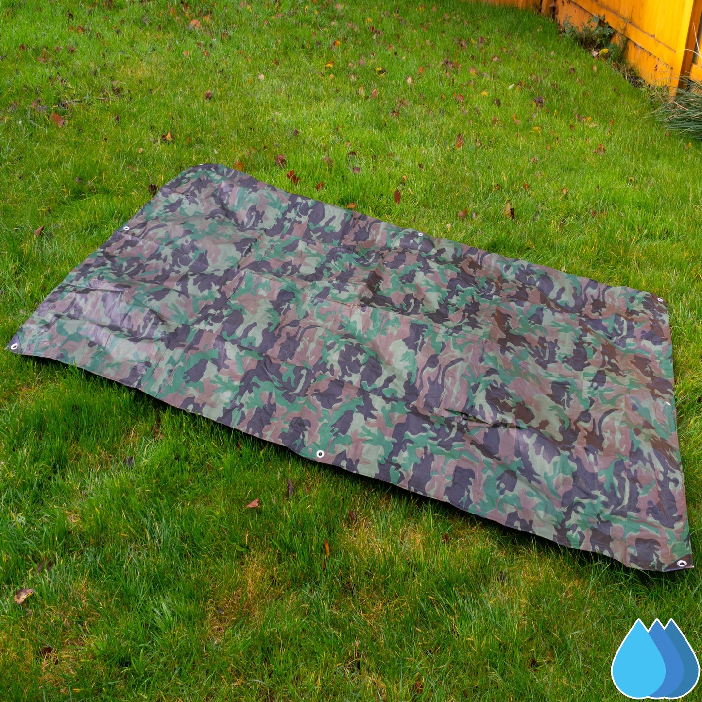 1.5m x 3m Camouflage Tarpaulins, Bradas 90 GSM