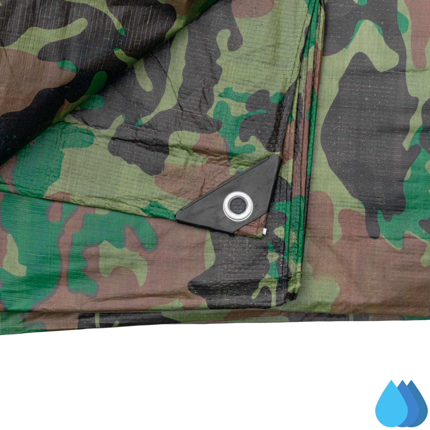 1.5m x 3m Camouflage Tarpaulins, Bradas 90 GSM