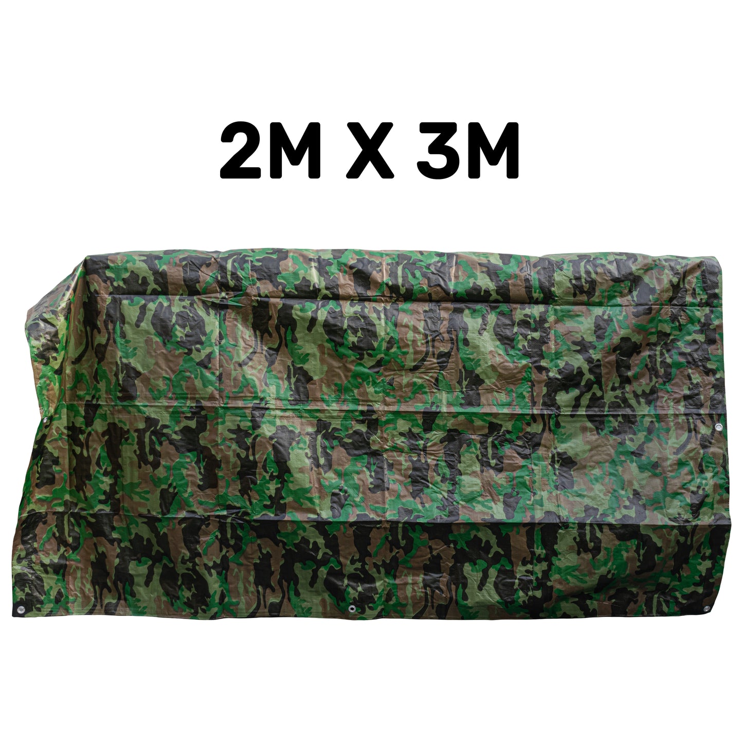 2m x 3m Camouflage 90gsm Tarpaulin