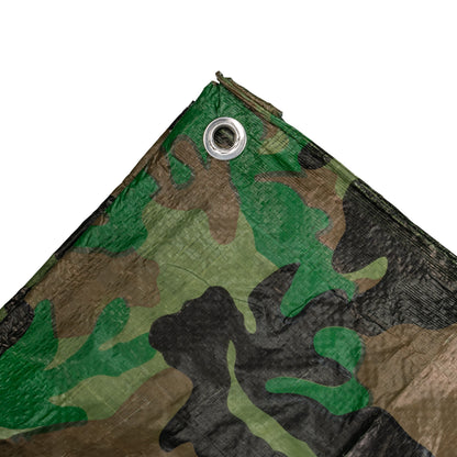 1m x 1m Camouflage 90gsm Tarpaulin