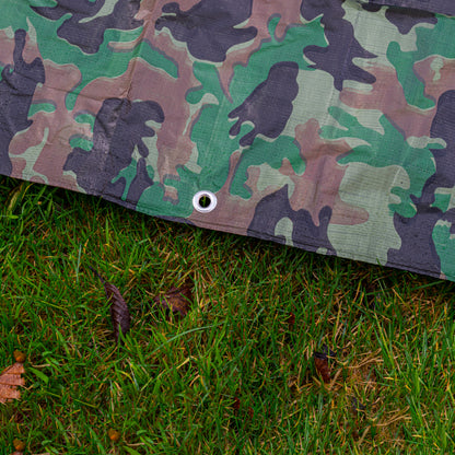 1m x 1m Camouflage 90gsm Tarpaulin