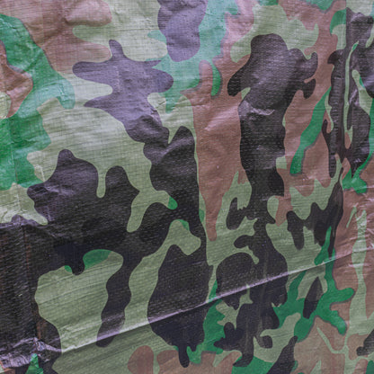 1m x 1m Camouflage 90gsm Tarpaulin