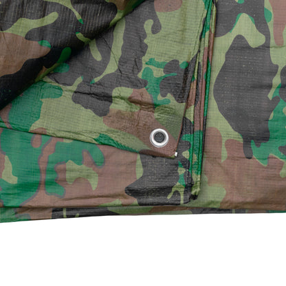 1.5m x 3m Camouflage 90gsm Tarpaulin