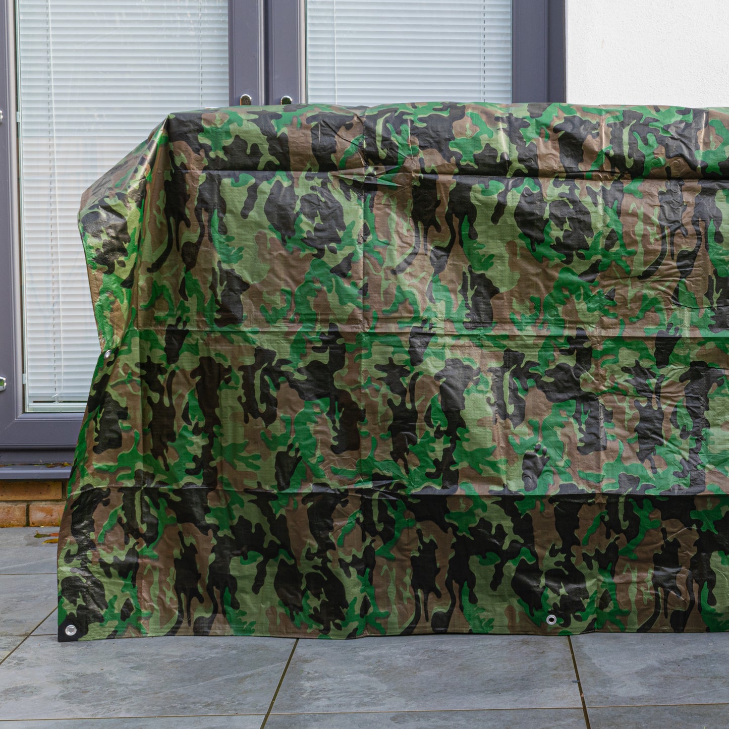 1m x 1m Camouflage 90gsm Tarpaulin