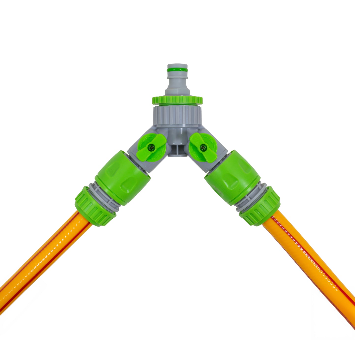 Three Way Valve Splitter Male Hosepipe Quick Connector - Green