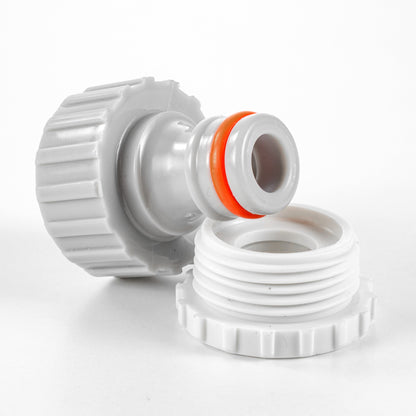 Female Tap Connector – 3/4” & 1/2” BSPF, Grey
