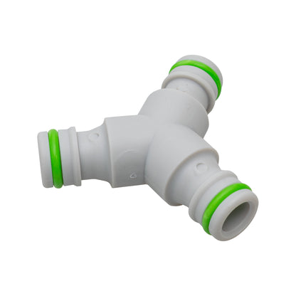 Three Way Splitter Male Hosepipe Quick Connector - Green