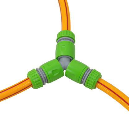 Three Way Hose Splitter With Quick Connectors - Green