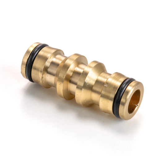 Two Way Double Male, Brass
