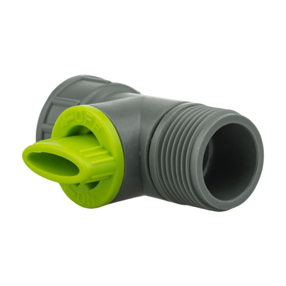 3/4" BSP Male to Female Valve, Lime