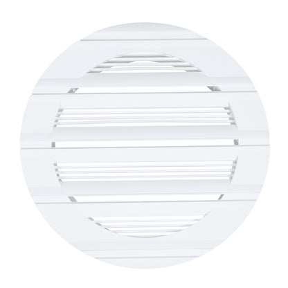 White Round Bella Louvre Vent, 150mm