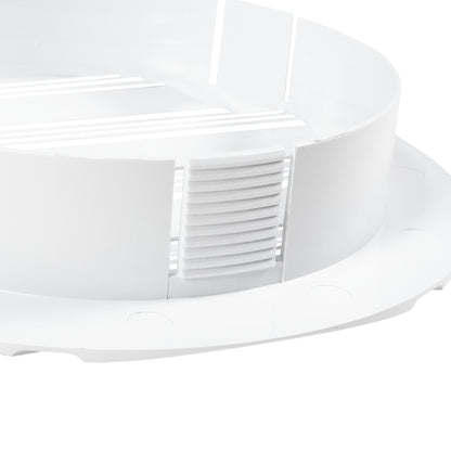 White Round Bella Louvre Vent, 150mm