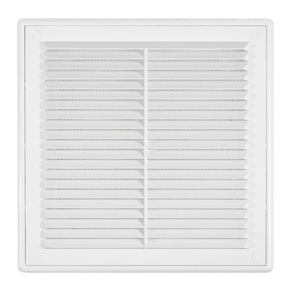 White Louvre Vent with Fly Screen, 150mm x 150mm