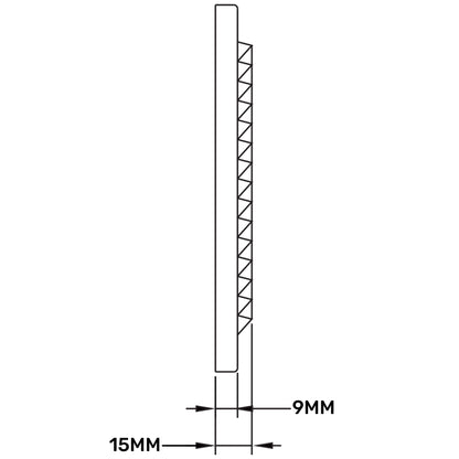 White Louvre Vent with Fly Screen, 150mm x 150mm