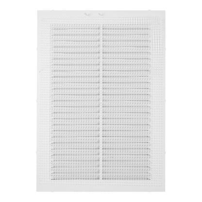 White Louvre Vent with Fly Screen, 170mm x 240mm