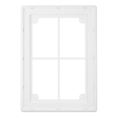 White Louvre Vent with Fly Screen, 180mm x 250mm