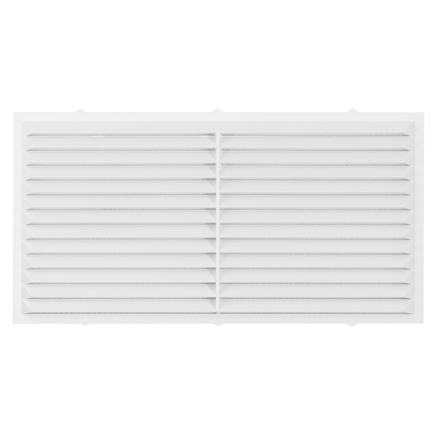 White Louvre Vent with Fly Screen, 120mm x 220mm