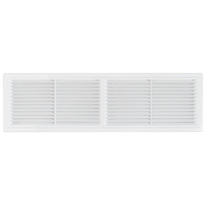 White Louvre Vent with Fly Screen, 110mm x 430mm