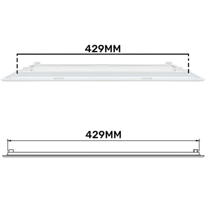 White Louvre Vent with Fly Screen, 110mm x 430mm