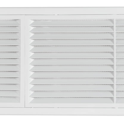 White Louvre Vent with Fly Screen, 110mm x 430mm