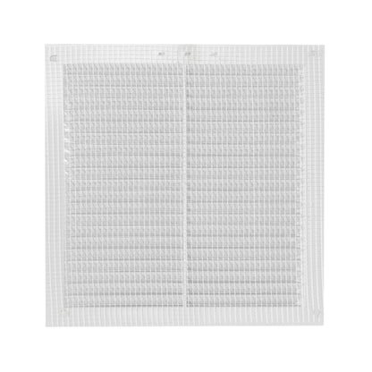 White Louvre Vent with Fly Screen, 235mm x 235mm