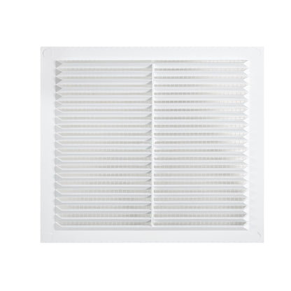 White Louvre Vent with Fly Screen, 235mm x 235mm