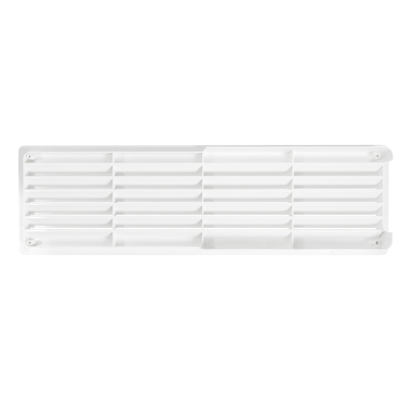 White Rectangle Louvre Door Vent, 90mm x 445mm